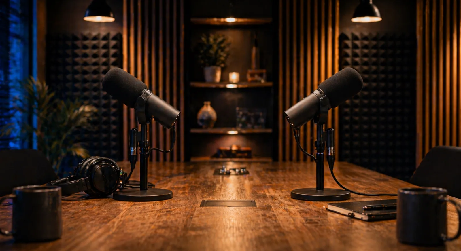 Podcast recording studio