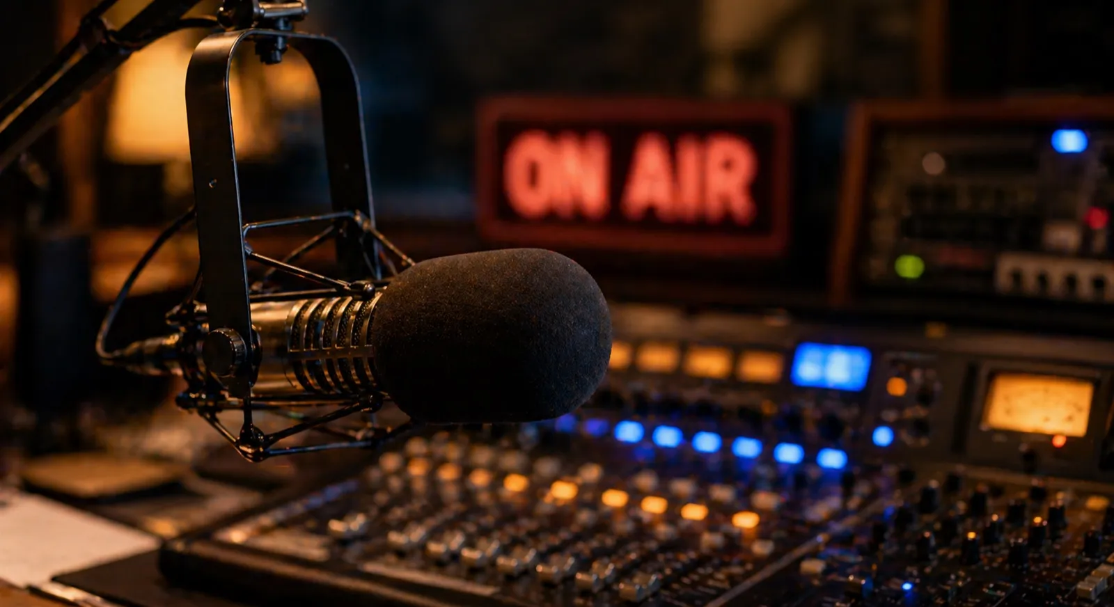 Radio broadcast microphone
